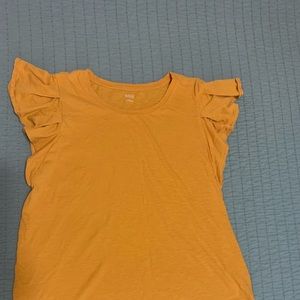 T-Shirt with Ruffle Sleeves